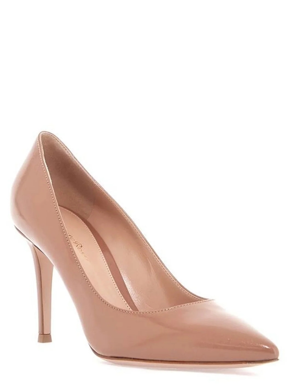 Gianvito Rossi Nude Patent Leather Heels 38.5